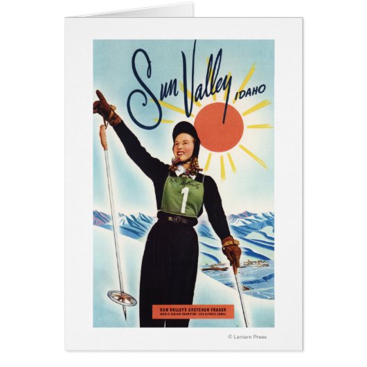 Gretchen Fraser Advertisement Poster Cards (Front)