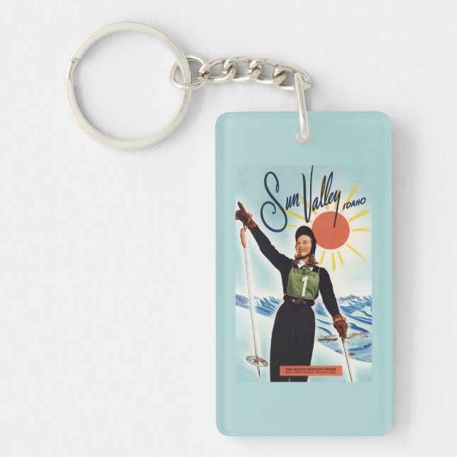 Gretchen Fraser Advertisement Poster Keychain (Front)