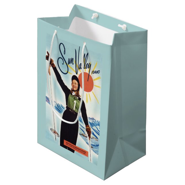 Gretchen Fraser Advertisement Poster Medium Gift Bag (Front Angled)
