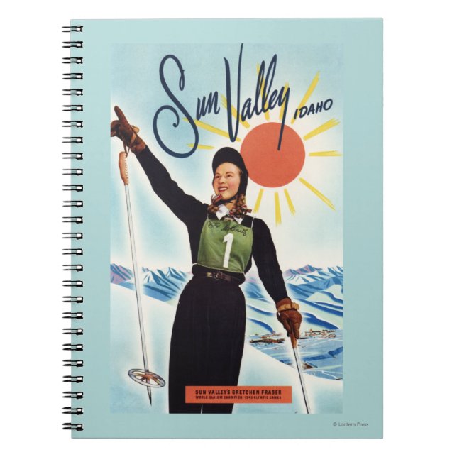 Gretchen Fraser Advertisement Poster Notebook (Front)