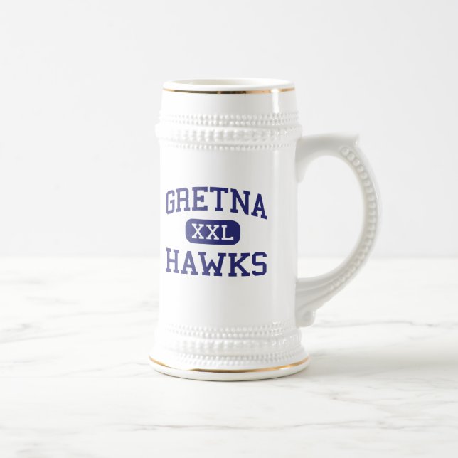 Gretna - Hawks - High School - Gretna Virginia Beer Stein (Right)