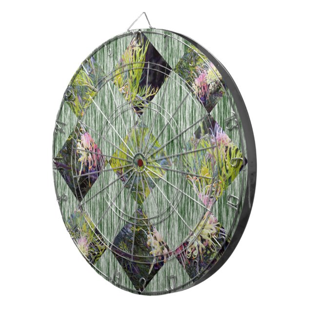 Grevillea: Embracing Nature's Diamond Patterns, Dart Board (Front Right)