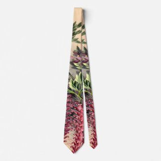 Grevillea Floral Watercolours, Gift For Friends Neck Tie