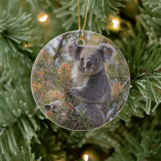 Grevillea Koala Bear, Ceramic Ornament (Tree)