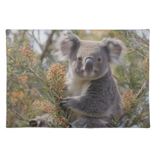 Grevillea Koala Bear,   Cloth Placemat