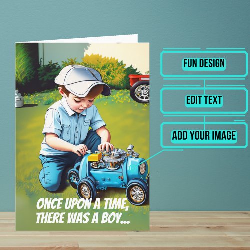 Grew Up to Be a Mechanic Birthday Card