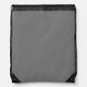 Grey #767676, Gunsmoke Drawstring Backpack