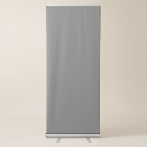 Grey 767676 Gunsmoke Retractable Banner