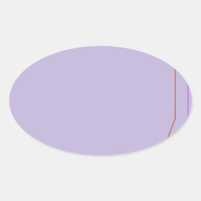 grey 8297 abstract art oval sticker (Front)