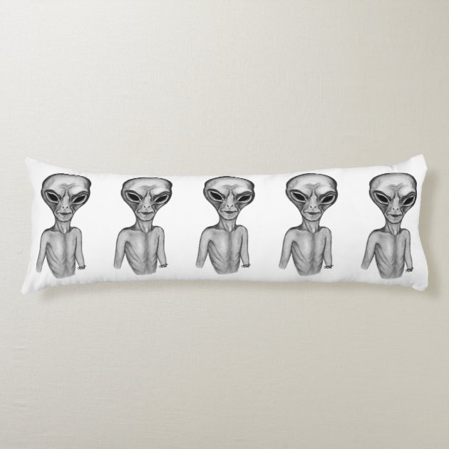 Grey Alien Body Pillow Zazzle