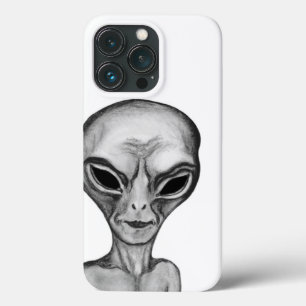 Grey Alien iPhone 13 Pro Case