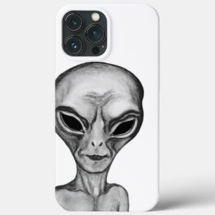 Grey Alien iPhone 13 Pro Max Case