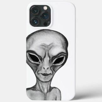 Grey Alien iPhone 13 Pro Max Case
