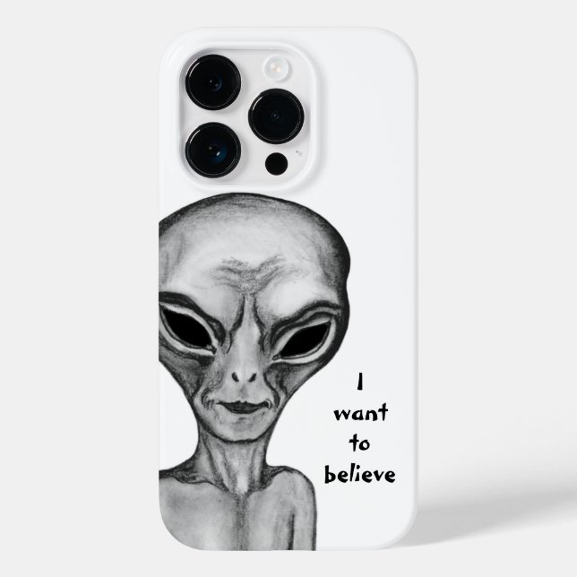Grey Alien , I want to believe Case-Mate iPhone Case (Back)