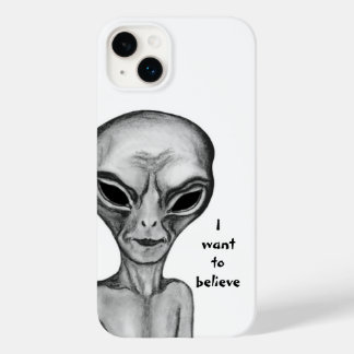 Grey Alien , I want to believe Case-Mate iPhone 14 Plus Case