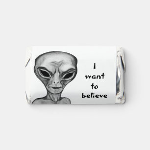 Grey Alien , I want to believe Hershey's Miniatures