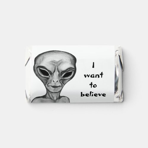 Grey Alien  I want to believe Hersheys Miniatures