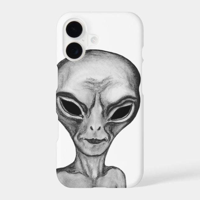 Grey Alien , I want to believe iPhone Case (Back)
