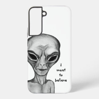 Grey Alien , I want to believe Samsung Galaxy S22+ Case