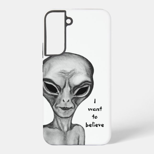 Grey Alien , I want to believe Samsung Galaxy Case (Back)