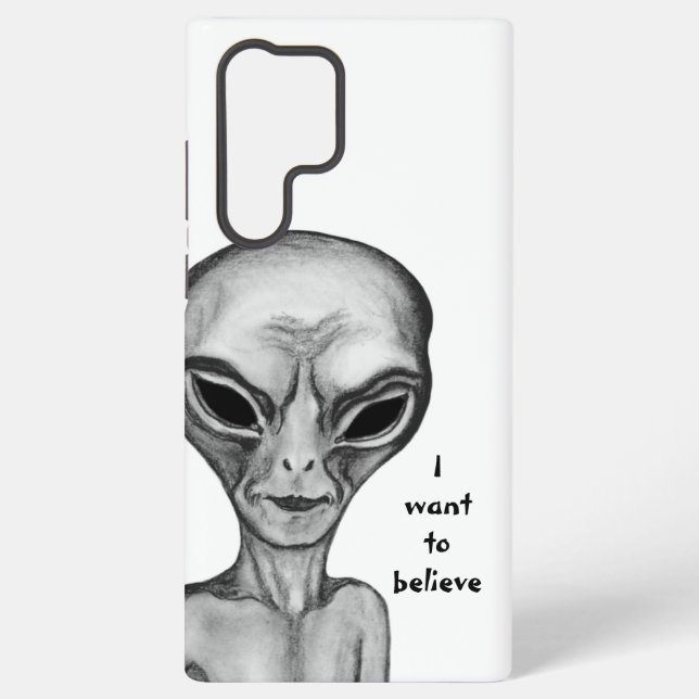 Grey Alien , I want to believe Samsung Galaxy Case (Back)