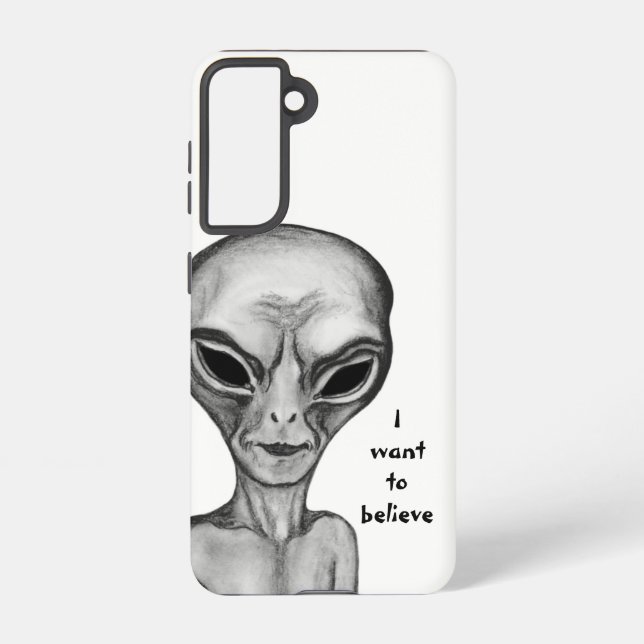 Grey Alien , I want to believe Samsung Galaxy Case (Back)
