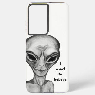 Grey Alien , I want to believe Samsung Galaxy S21+ Case