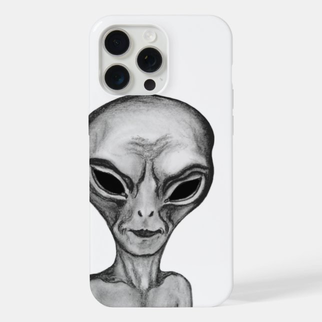 Grey Alien Iphone Case (Back)