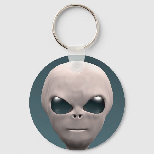 Grey Alien Keychain (Front)