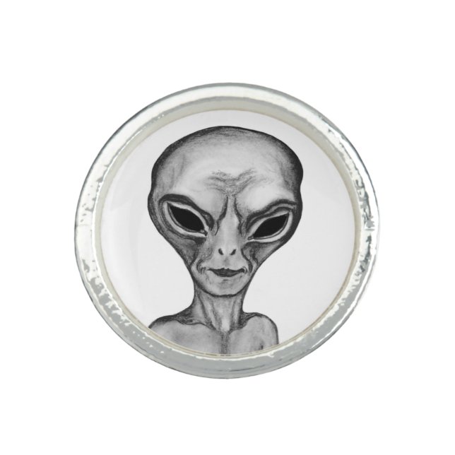 Grey Alien Ring (Front)