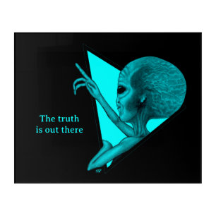 Grey Alien, the truth is out there Acrylic Print