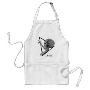 Grey Alien, the truth is out there Adult Apron