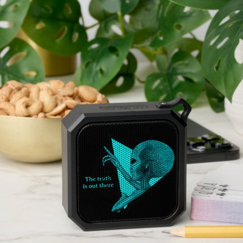 Grey Alien the truth is out there Bluetooth Speaker