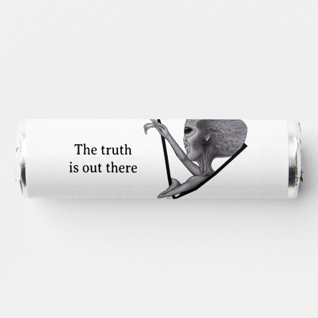 Grey Alien, the truth is out there Breath Savers® Mints (Front)