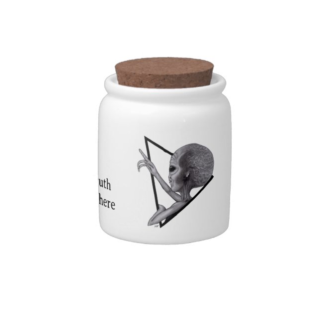 Grey Alien, the truth is out there Candy Jar (Right)