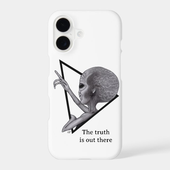 Grey Alien, the truth is out there Case-Mate iPhone Case (Back)
