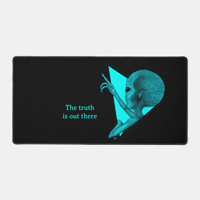 Grey Alien, the truth is out there Desk Mat (Front)