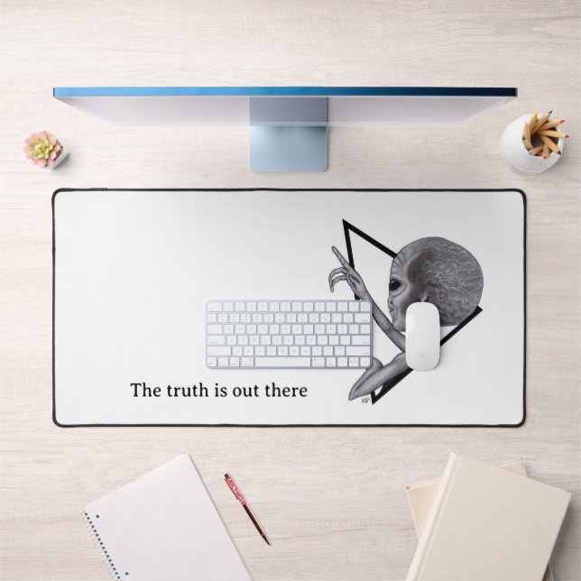 Grey Alien, the truth is out there Desk Mat (Office 1)