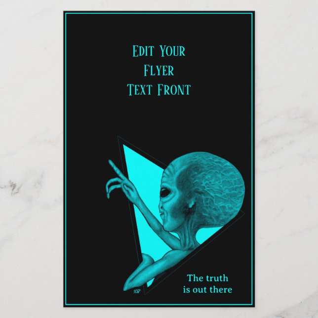 Grey Alien, the truth is out there Flyer (Front)