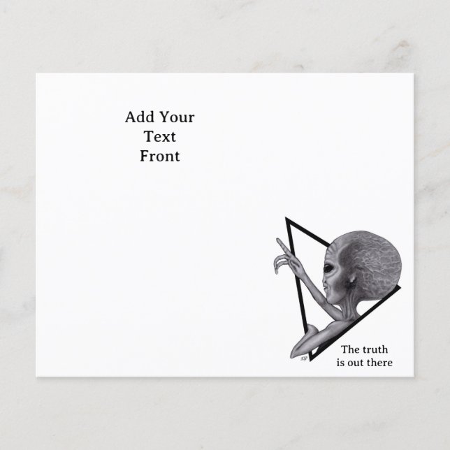 Grey Alien, the truth is out there Flyer (Front)