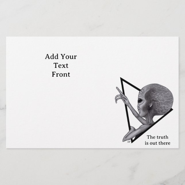 Grey Alien, the truth is out there Flyer (Front)