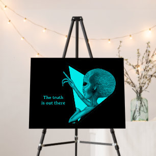 Grey Alien, the truth is out there Foam Board