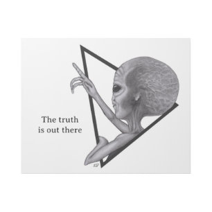 Grey Alien, the truth is out there Gallery Wrap