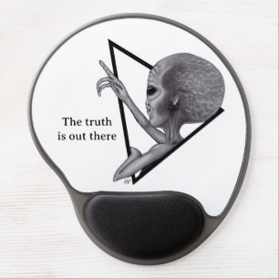 Grey Alien, the truth is out there Gel Mouse Pad