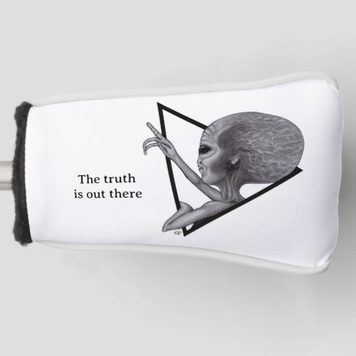 Grey Alien the truth is out there Golf Head Cover