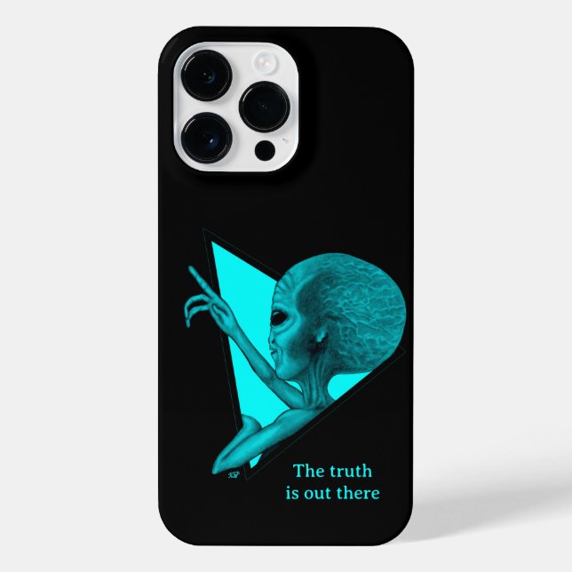 Grey Alien, the truth is out there iPhone Case (Back)