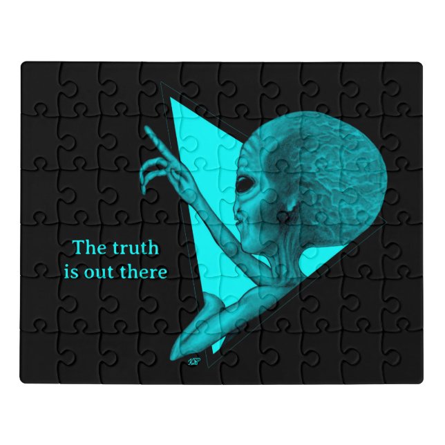 Grey Alien, the truth is out there Jigsaw Puzzle (Puzzle Horizontal)