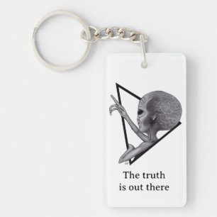 Grey Alien, the truth is out there Keychain