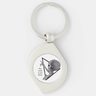 Grey Alien, the truth is out there Keychain