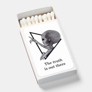 Grey Alien, the truth is out there Matchboxes